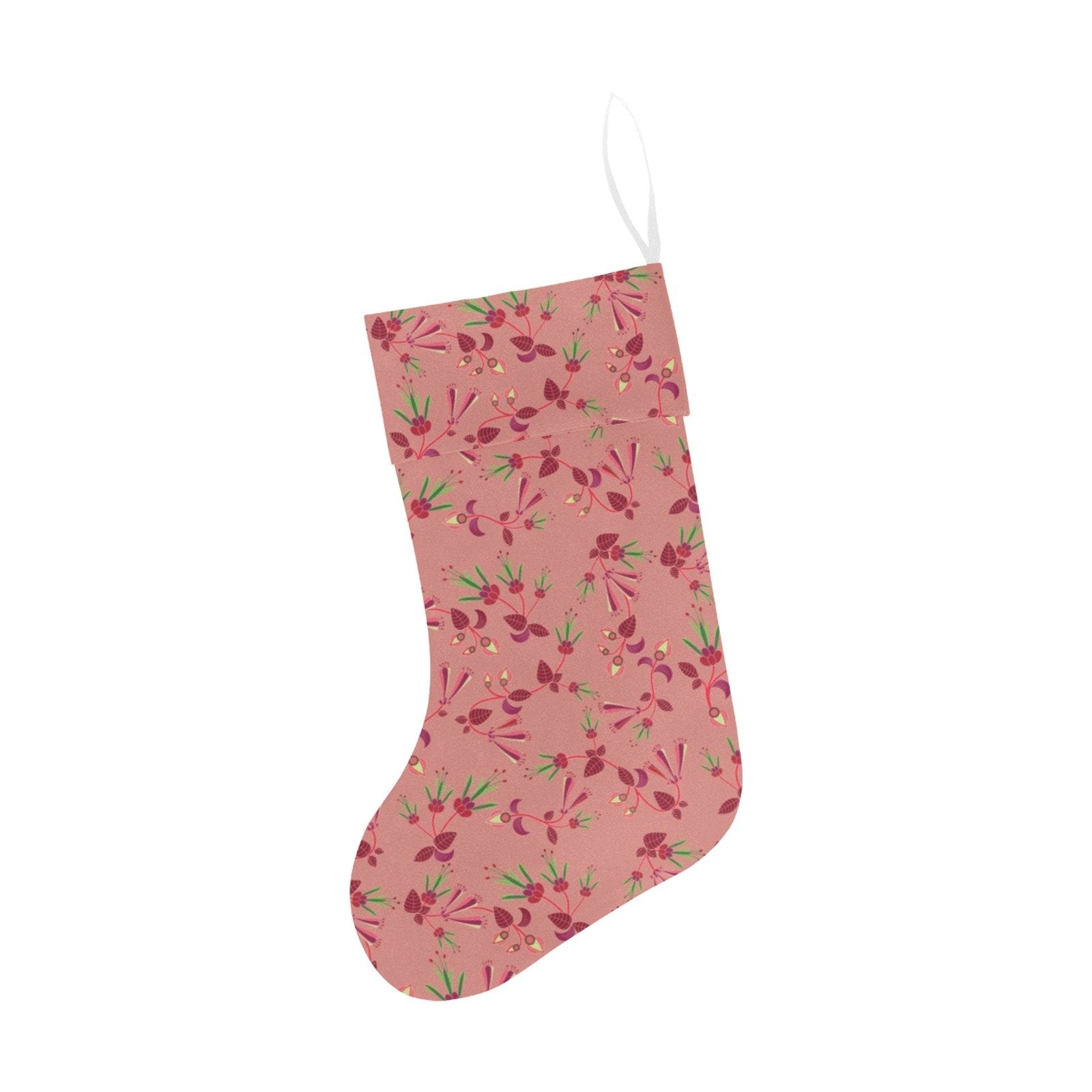 Swift Floral Peach Rouge Remix Christmas Stocking holiday stocking e-joyer