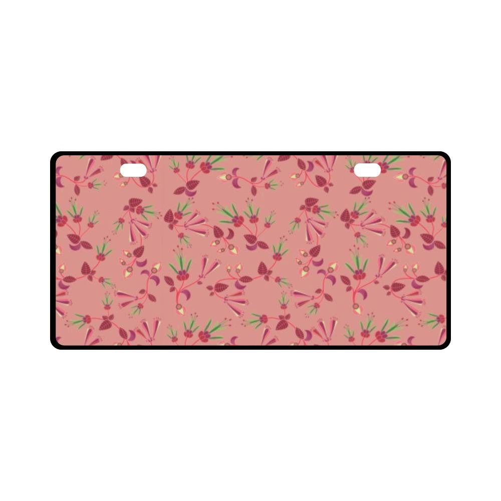 Swift Floral Peach Rouge Remix License Plate License Plate e-joyer