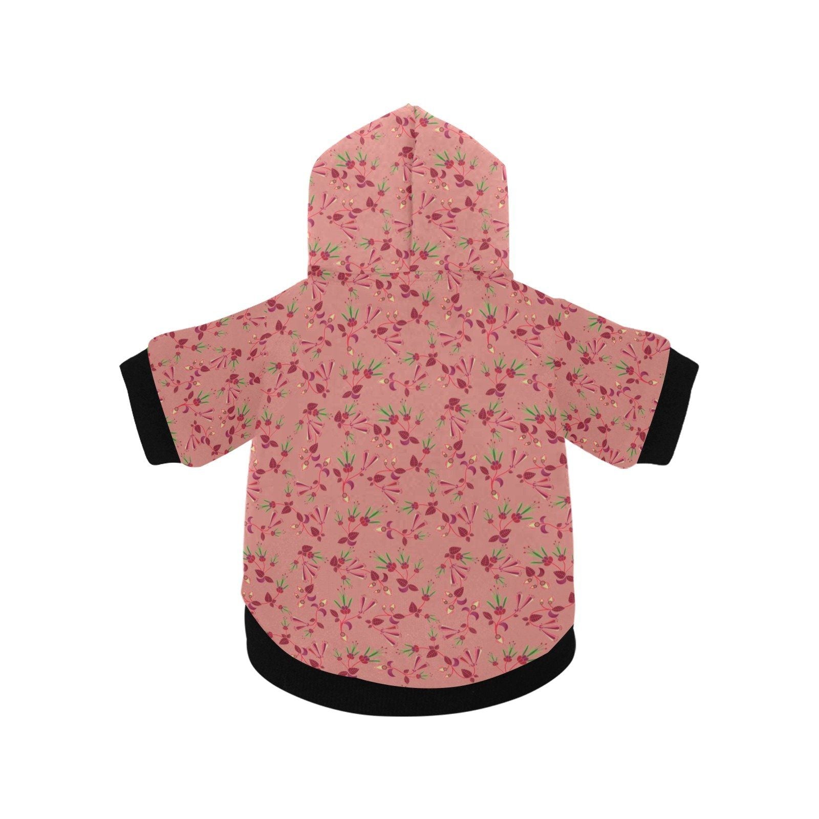 Swift Floral Peach Rouge Remix Pet Dog Hoodie Pet Dog Hoodie e-joyer