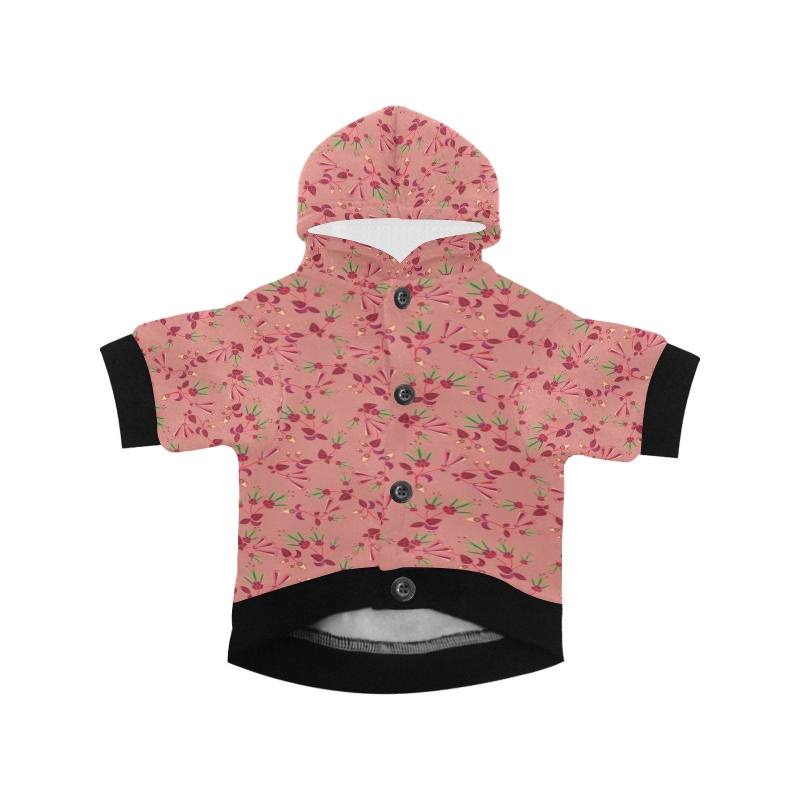 Swift Floral Peach Rouge Remix Pet Dog Hoodie Pet Dog Hoodie e-joyer