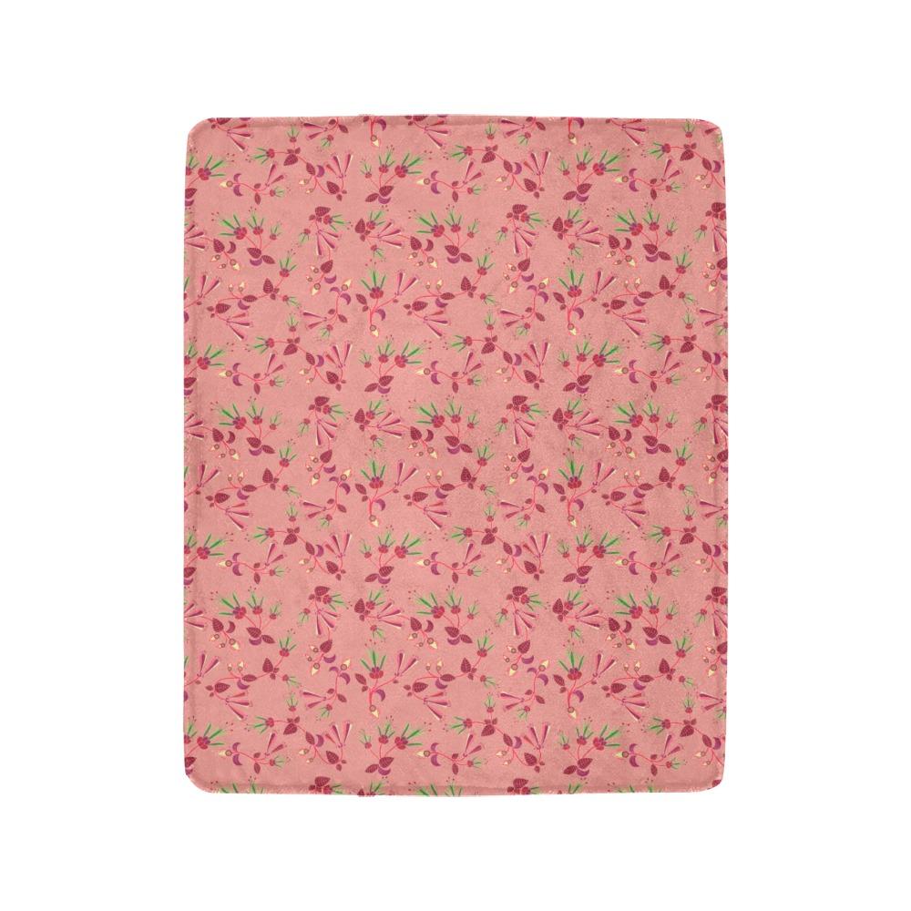 Swift Floral Peach Rouge Remix Ultra-Soft Micro Fleece Blanket 40"x50" Ultra-Soft Blanket 40''x50'' e-joyer