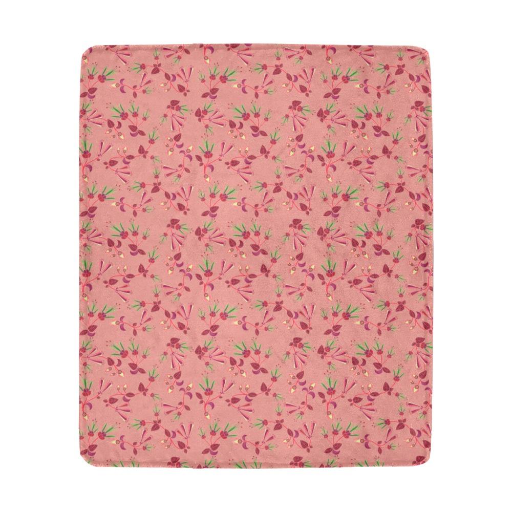 Swift Floral Peach Rouge Remix Ultra-Soft Micro Fleece Blanket 50"x60" Ultra-Soft Blanket 50''x60'' e-joyer