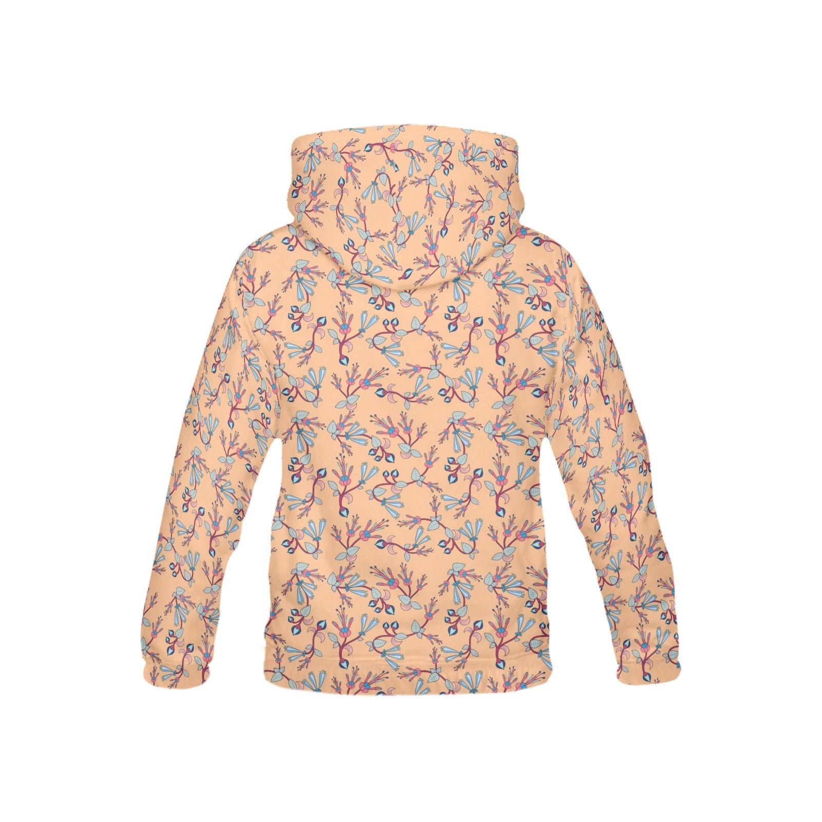 Swift Floral Peache All Over Print Hoodie for Kid (USA Size) (Model H13) All Over Print Hoodie for Kid (H13) e-joyer