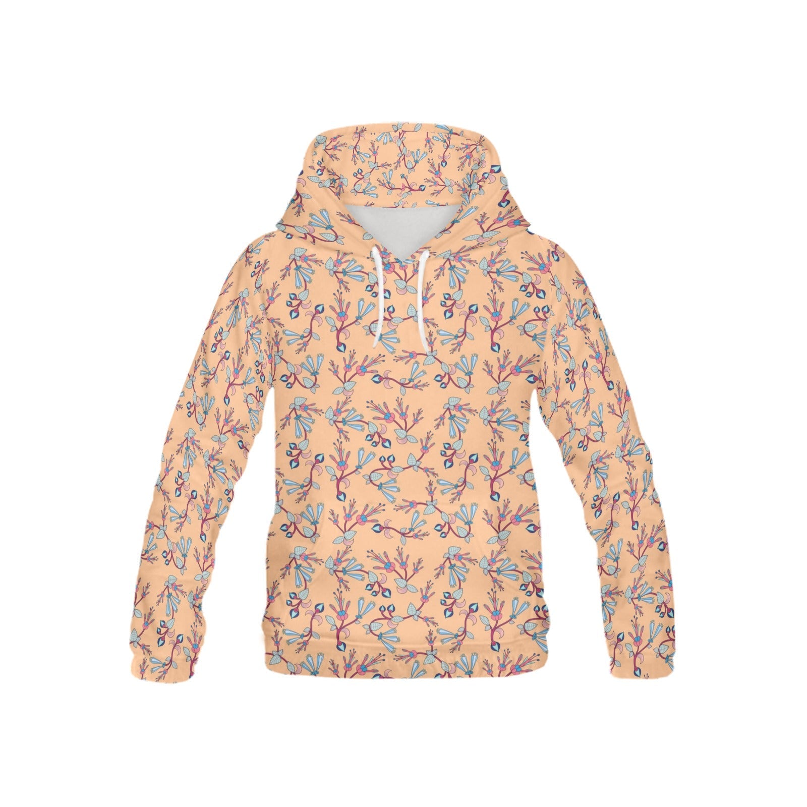 Swift Floral Peache All Over Print Hoodie for Kid (USA Size) (Model H13) All Over Print Hoodie for Kid (H13) e-joyer