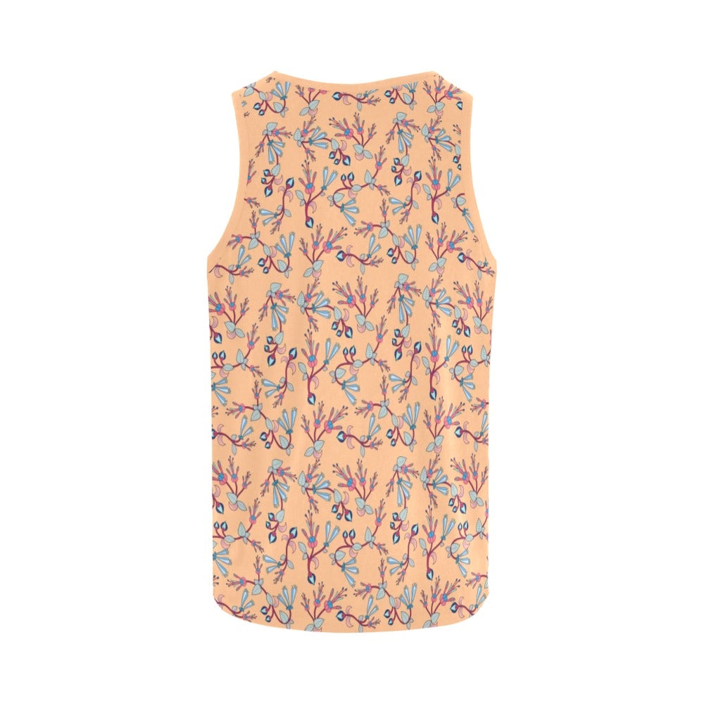 Swift Floral Peache All Over Print Tank Top for Women (Model T43) All Over Print Tank Top for Women (T43) e-joyer