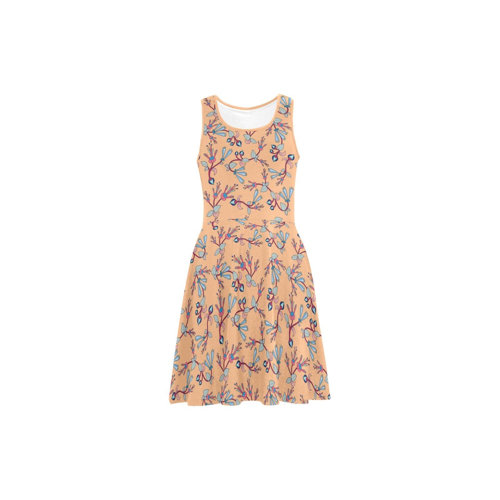 Swift Floral Peache Atalanta Sundress (Model D04) Atalanta Sundress (D04) e-joyer