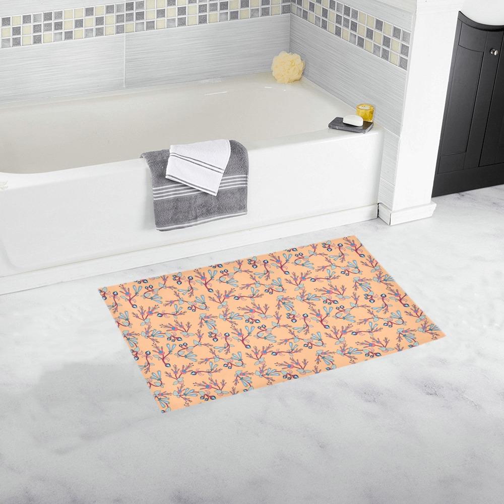 Swift Floral Peache Bath Rug 16''x 28'' Bath Rug 16''x 28'' e-joyer