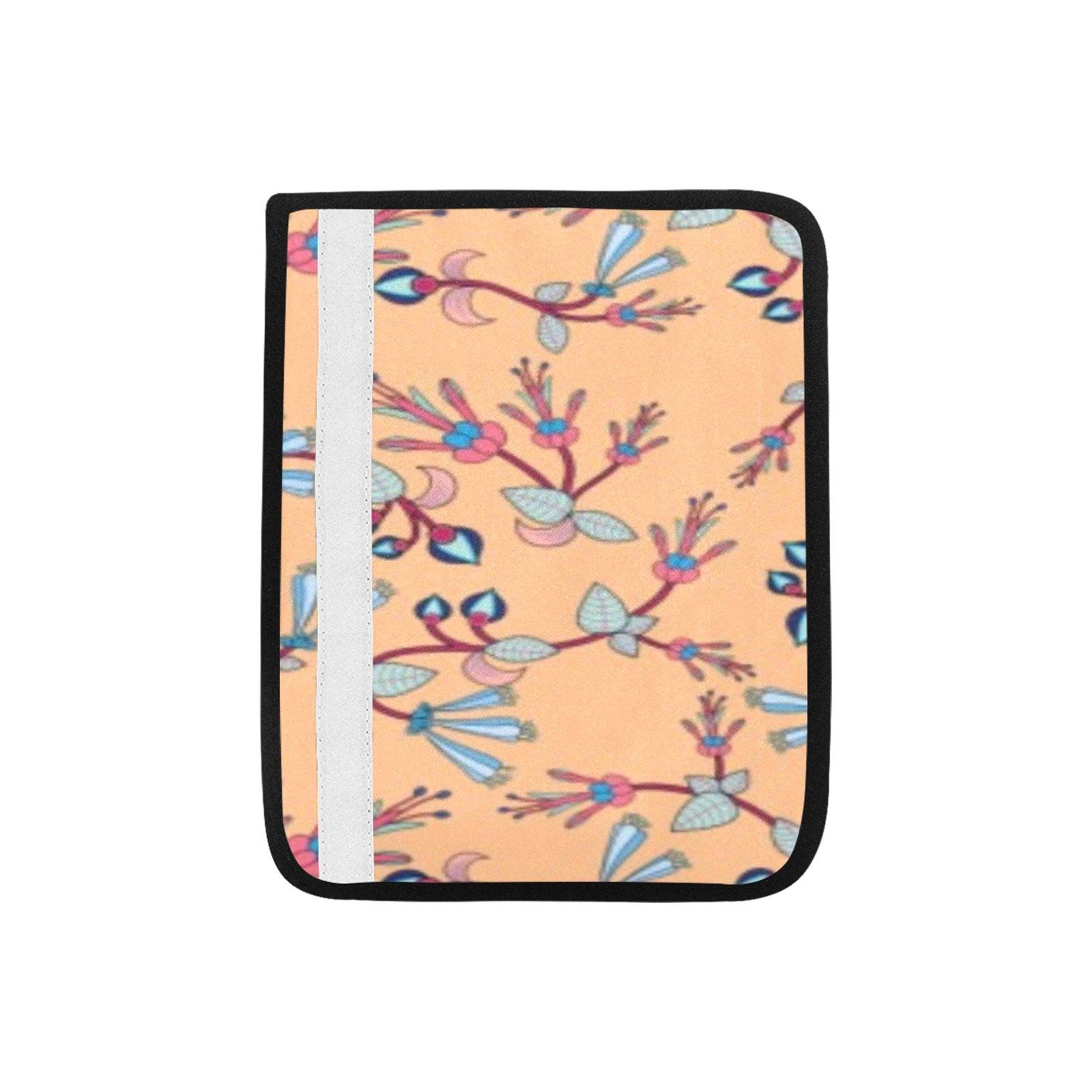 Swift Floral Peache Car Seat Belt Cover 7''x12.6'' (Pack of 2) Car Seat Belt Cover 7x12.6 (Pack of 2) e-joyer