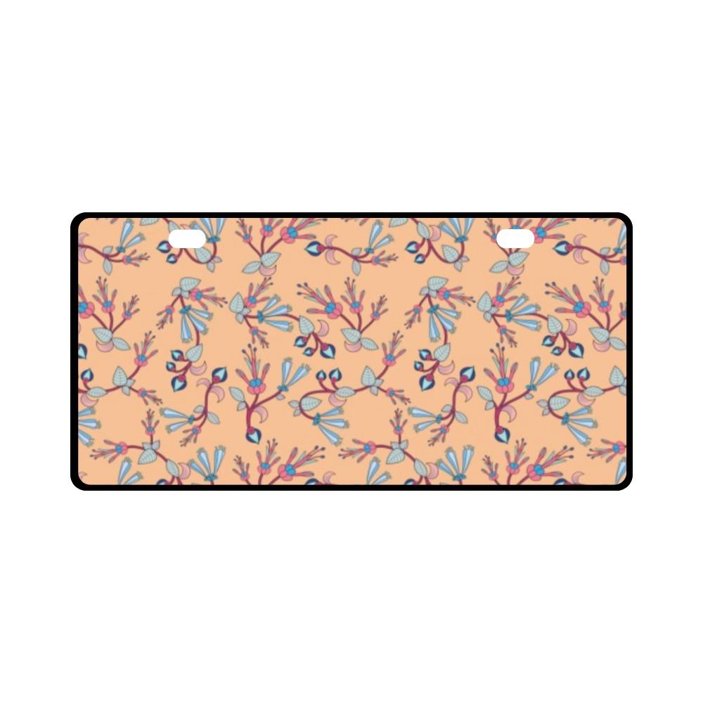 Swift Floral Peache License Plate License Plate e-joyer