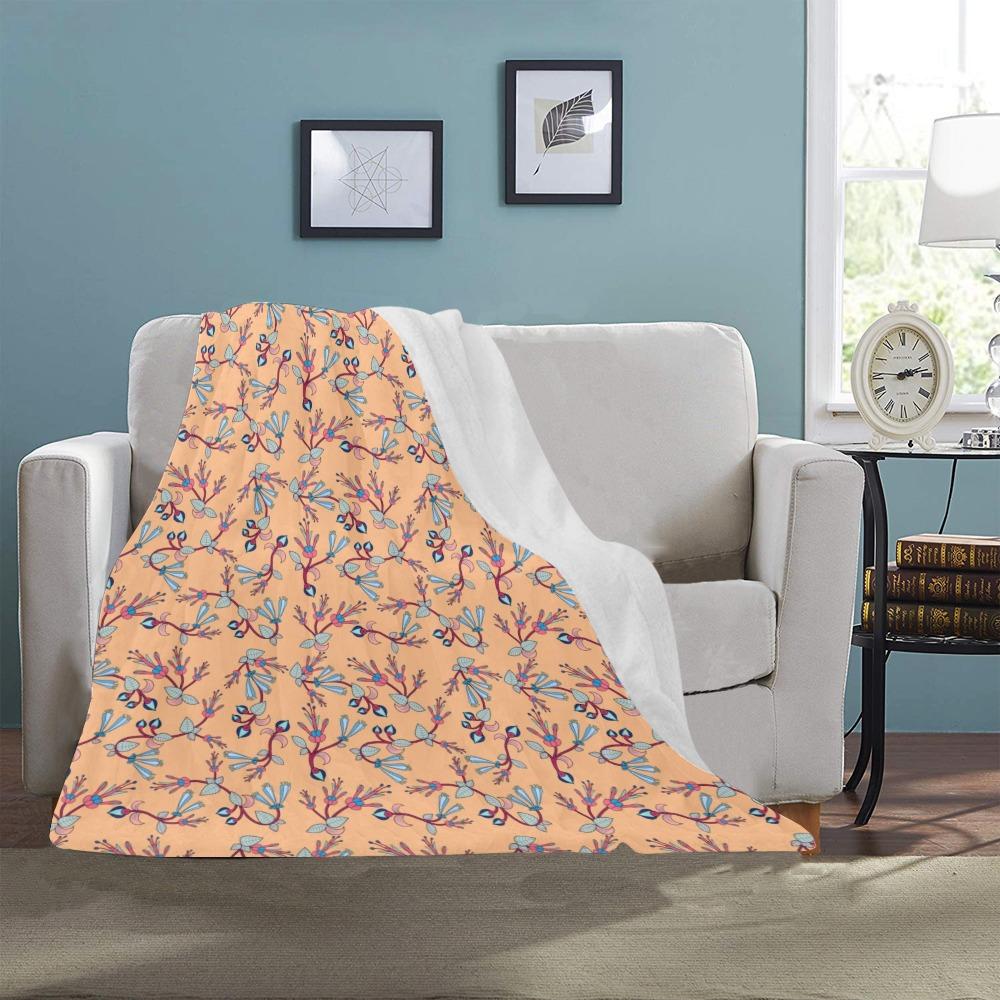 Swift Floral Peache Ultra-Soft Micro Fleece Blanket 40"x50" Ultra-Soft Blanket 40''x50'' e-joyer