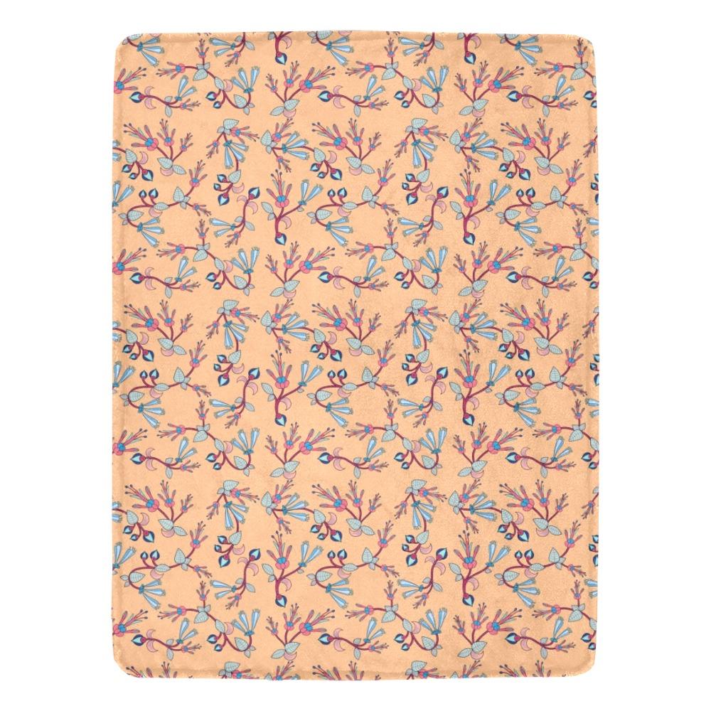 Swift Floral Peache Ultra-Soft Micro Fleece Blanket 60"x80" Ultra-Soft Blanket 60''x80'' e-joyer