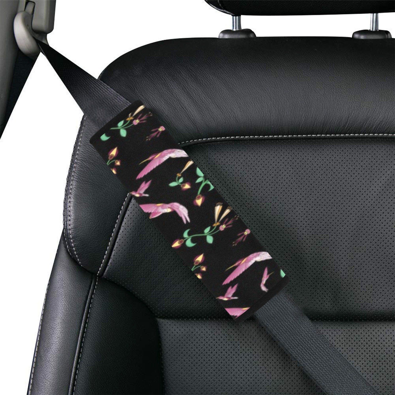 Swift Noir Car Seat Belt Cover 7''x12.6'' (Pack of 2) Car Seat Belt Cover 7x12.6 (Pack of 2) e-joyer
