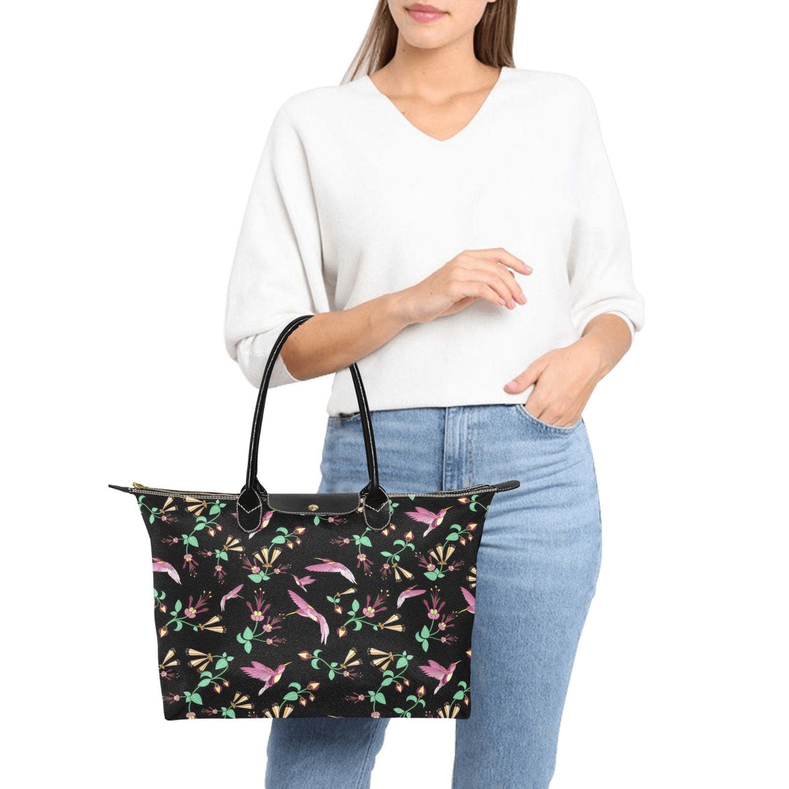Swift Noir Single-Shoulder Lady Handbag (Model 1714) bag e-joyer
