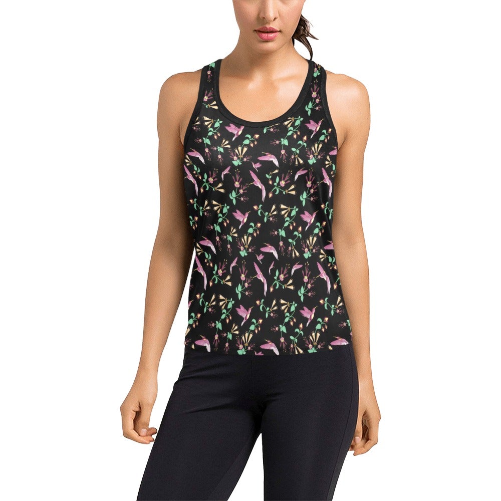 Swift Noir Women's Racerback Tank Top (Model T60) Racerback Tank Top (T60) e-joyer