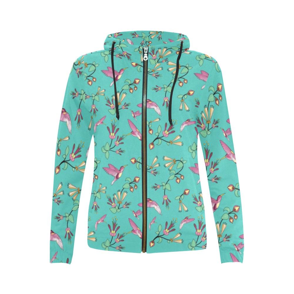 Swift Pastel All Over Print Full Zip Hoodie for Women (Model H14) All Over Print Full Zip Hoodie for Women (H14) e-joyer