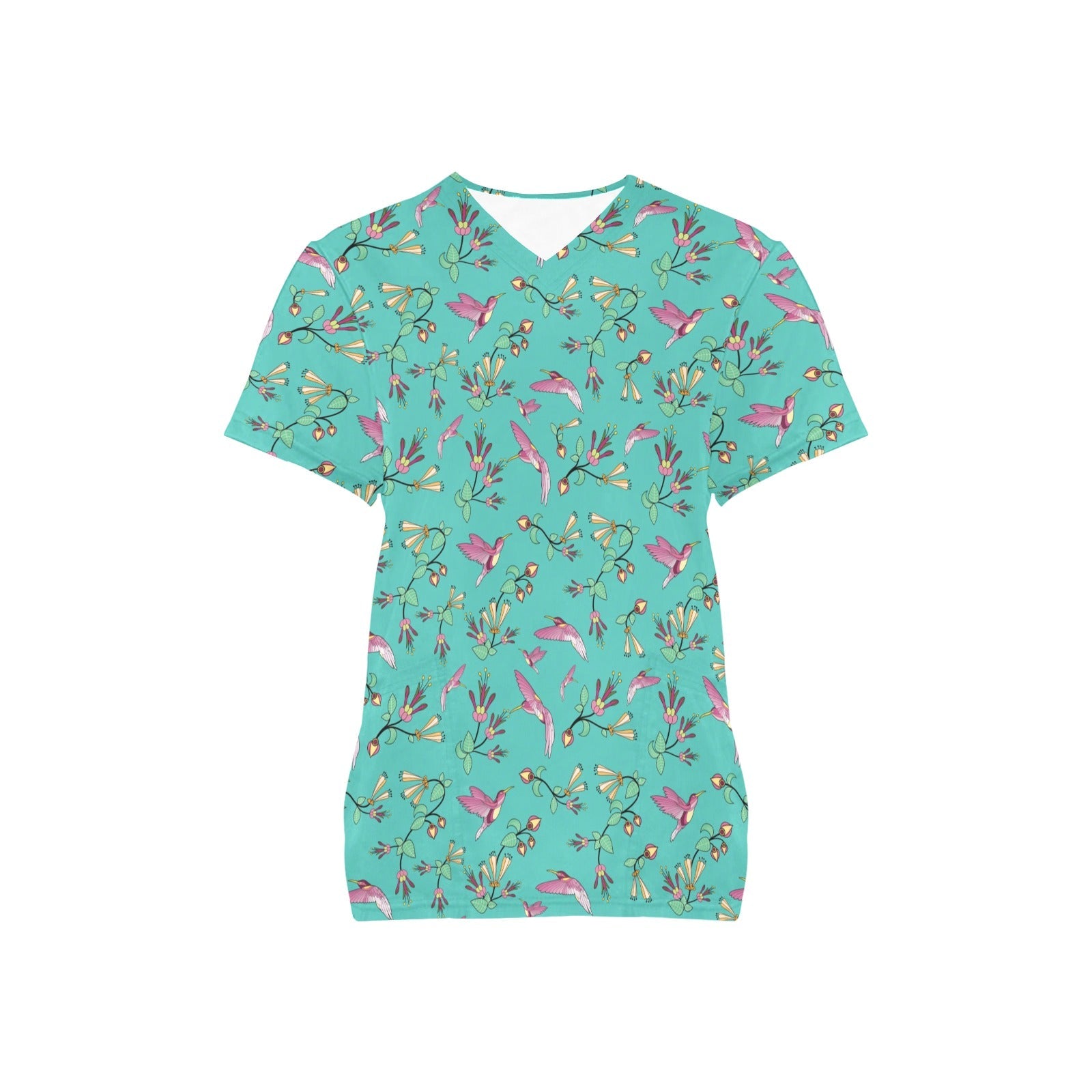 Swift Pastel All Over Print Scrub Top Scrub Top e-joyer