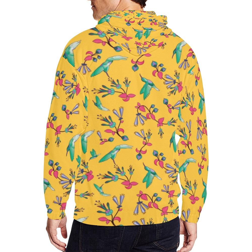 Swift Pastel Yellow All Over Print Full Zip Hoodie for Men (Model H14) All Over Print Full Zip Hoodie for Men (H14) e-joyer