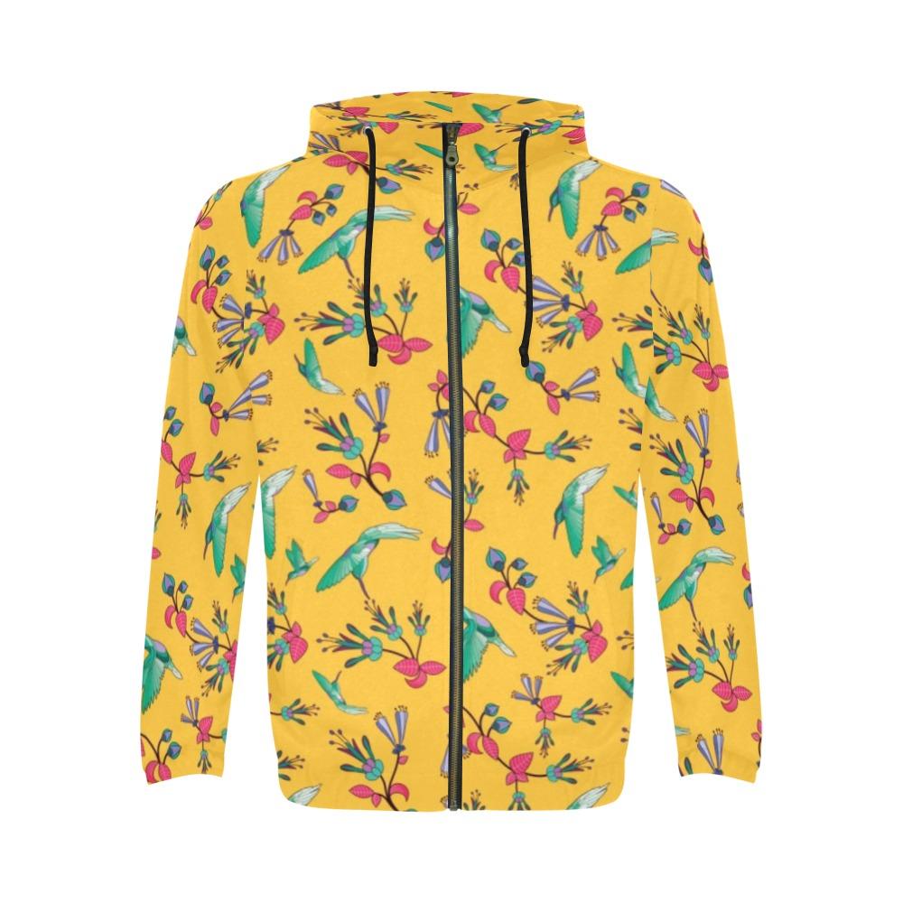 Swift Pastel Yellow All Over Print Full Zip Hoodie for Men (Model H14) All Over Print Full Zip Hoodie for Men (H14) e-joyer