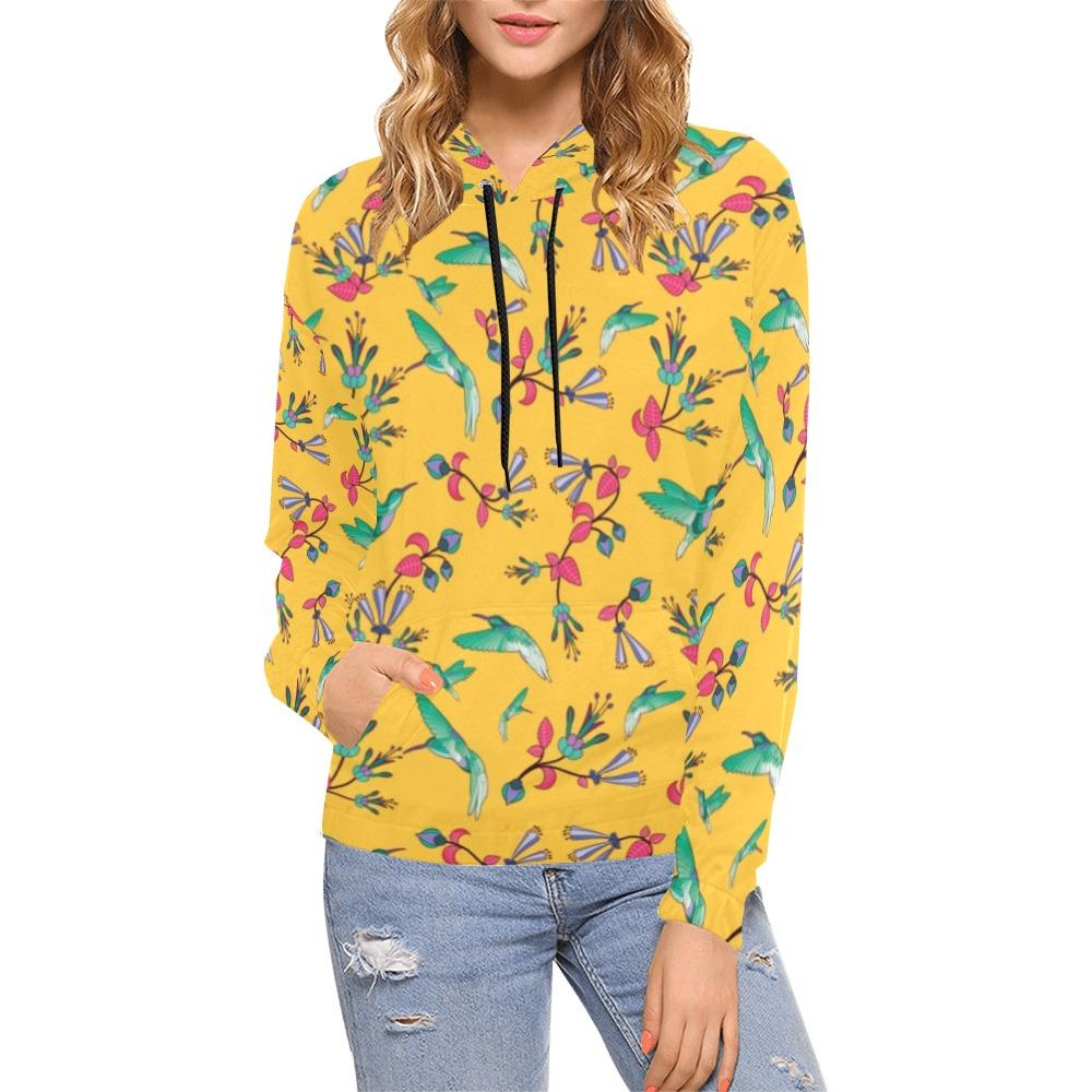 Swift Pastel Yellow All Over Print Hoodie for Women (USA Size) (Model H13) All Over Print Hoodie for Women (H13) e-joyer