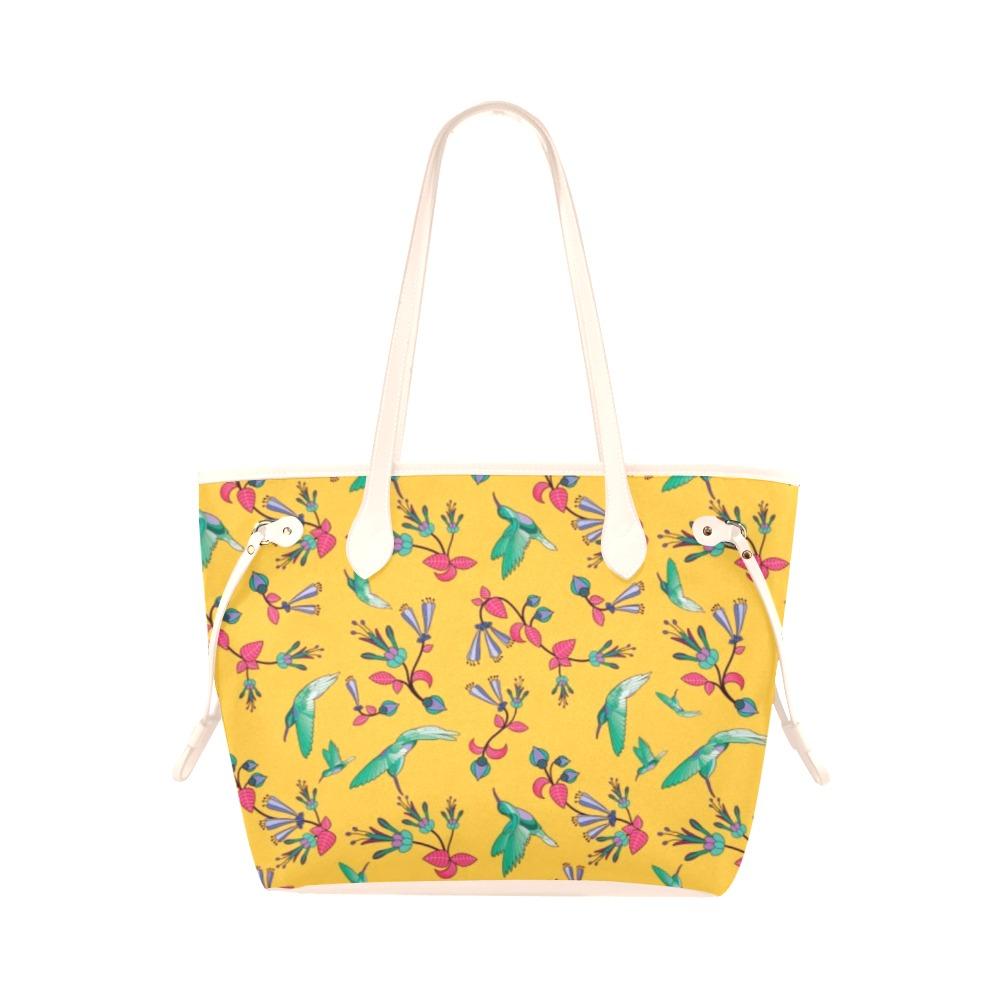 Swift Pastel Yellow Clover Canvas Tote Bag (Model 1661) Clover Canvas Tote Bag (1661) e-joyer