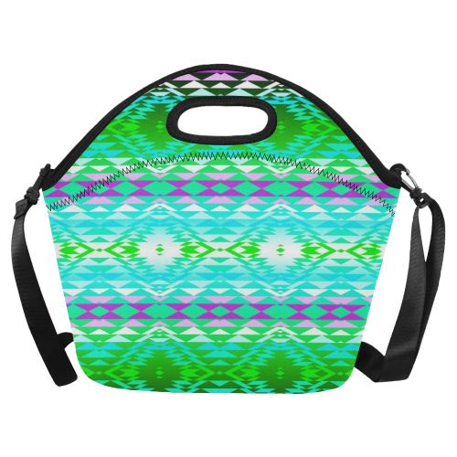Taos Powwow 120 Neoprene Lunch Bag/Large (Model 1669) Neoprene Lunch Bag/Large (1669) e-joyer