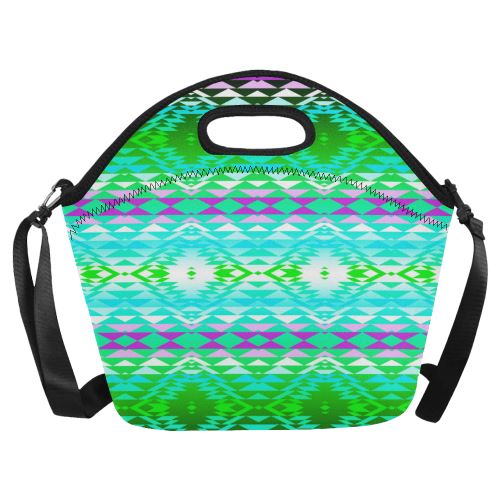 Taos Powwow 120 Neoprene Lunch Bag/Large (Model 1669) Neoprene Lunch Bag/Large (1669) e-joyer