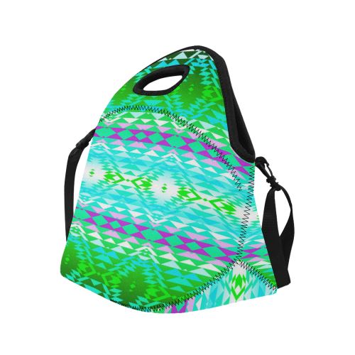 Taos Powwow 120 Neoprene Lunch Bag/Large (Model 1669) Neoprene Lunch Bag/Large (1669) e-joyer