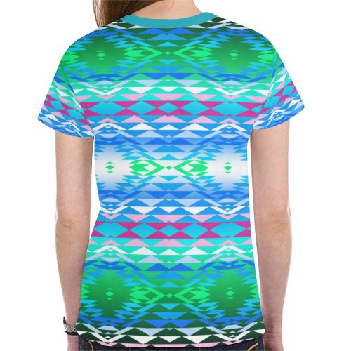 Taos Powwow 150 New All Over Print T-shirt for Women (Model T45) New All Over Print T-shirt for Women (T45) e-joyer