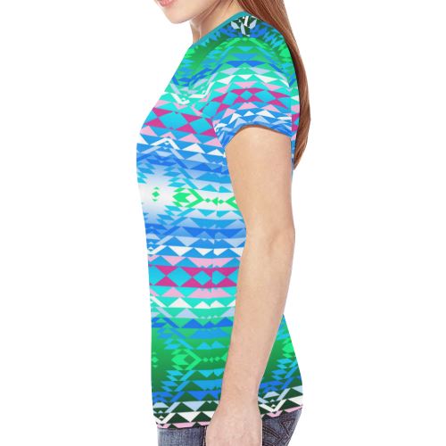 Taos Powwow 150 New All Over Print T-shirt for Women (Model T45) New All Over Print T-shirt for Women (T45) e-joyer