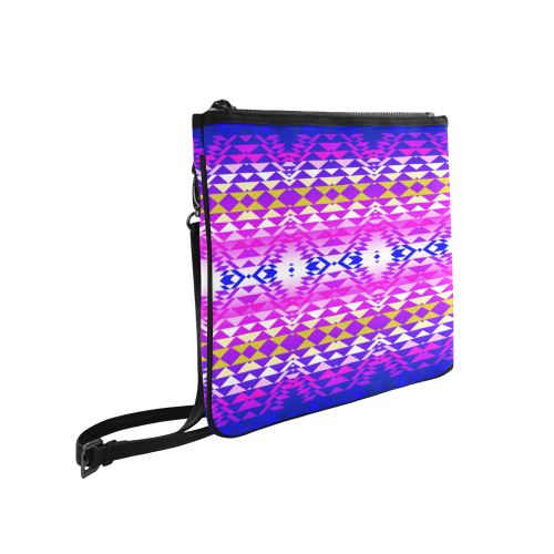 Taos Powwow 240 Slim Clutch Bag (Model 1668) Slim Clutch Bags (1668) e-joyer