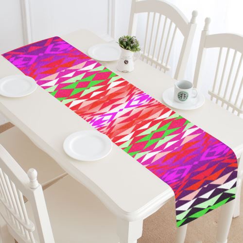 Taos Powwow 300 Table Runner 16x72 inch Table Runner 16x72 inch e-joyer