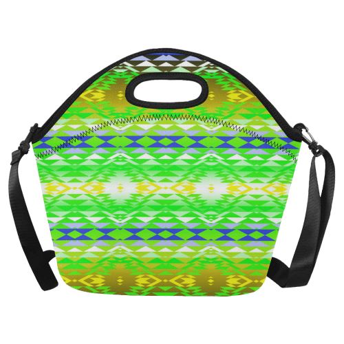 Taos Powwow 60 Neoprene Lunch Bag/Large (Model 1669) Neoprene Lunch Bag/Large (1669) e-joyer