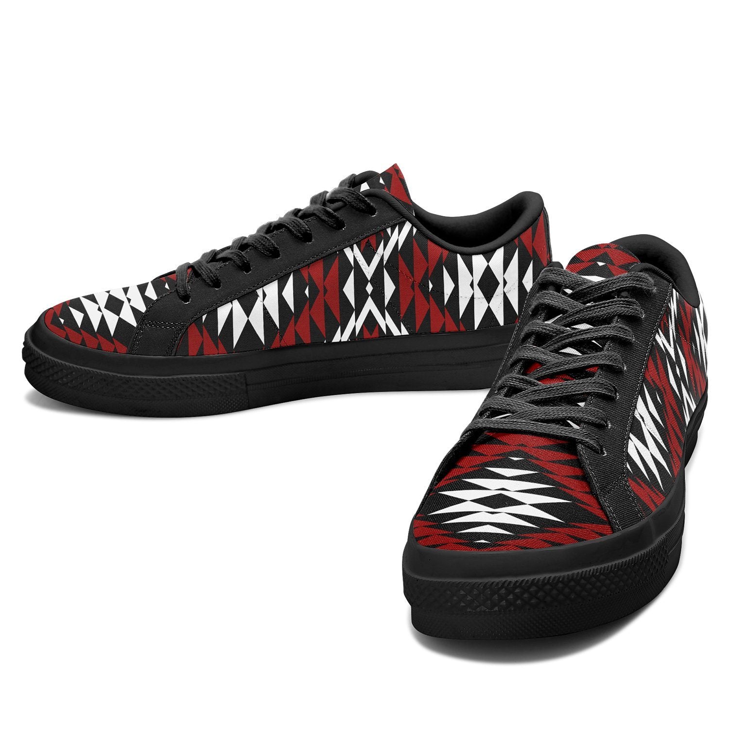 Taos Wool Aapisi Low Top Canvas Shoes Black Sole 49 Dzine