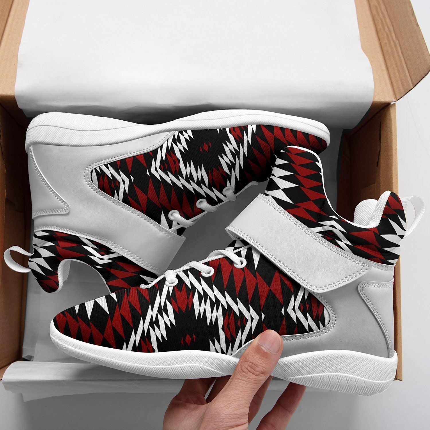 Taos Wool Ipottaa Basketball / Sport High Top Shoes - White Sole 49 Dzine