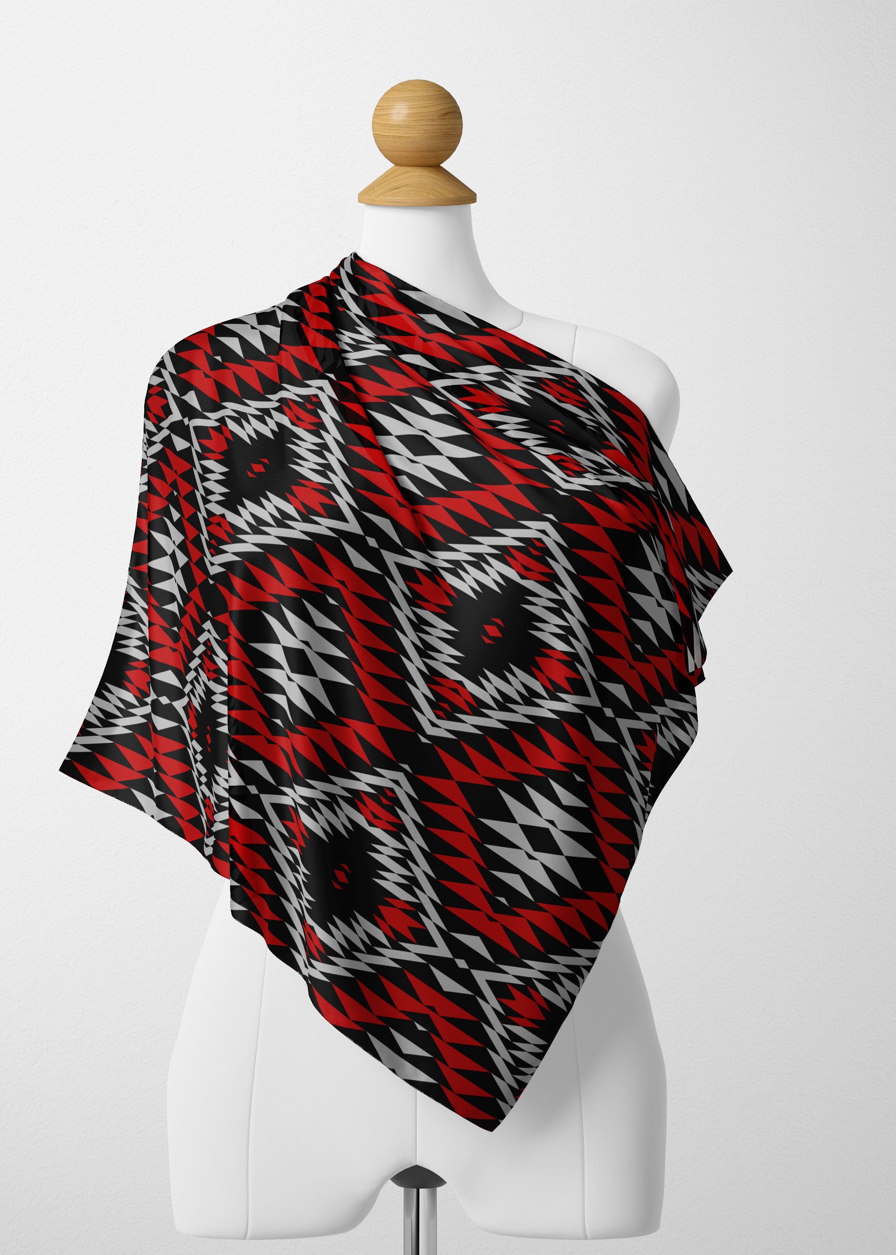 Taos Wool Satin Shawl Scarf 49 Dzine