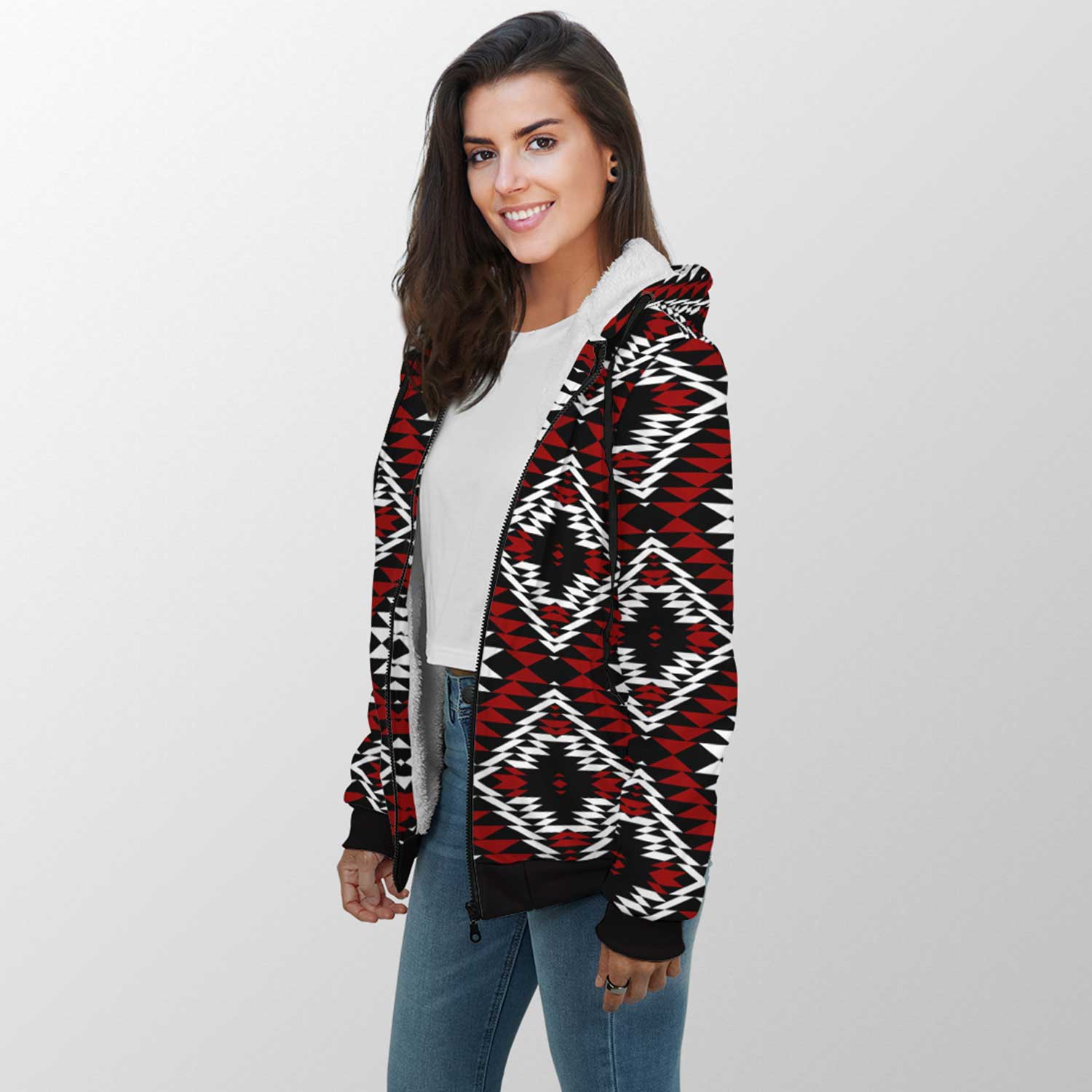 Taos Wool Sherpa Hoodie 49 Dzine