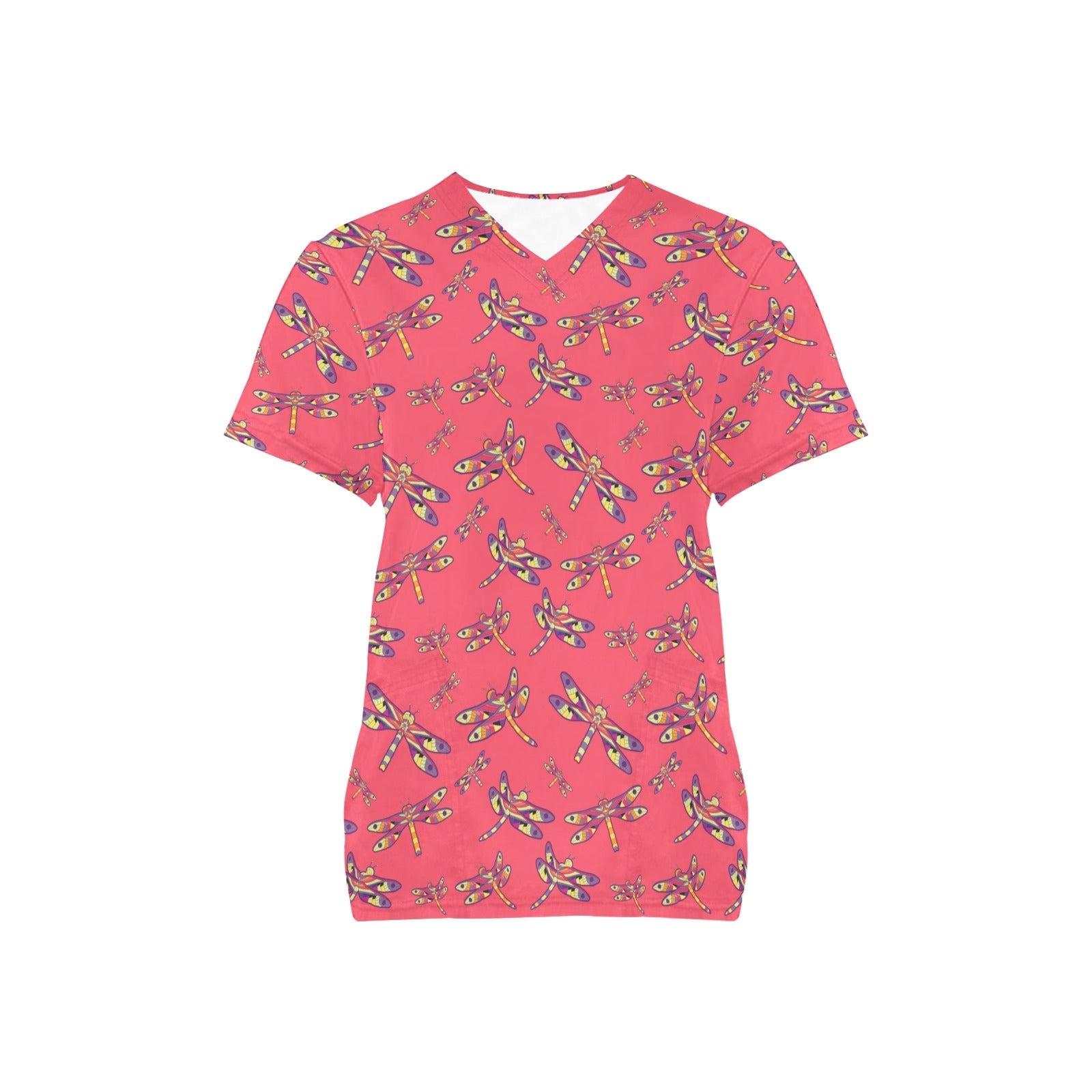 The Gathering All Over Print Scrub Top Scrub Top e-joyer