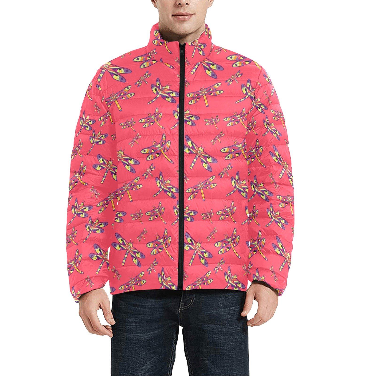 The Gathering Men's Stand Collar Padded Jacket (Model H41) Men's Stand Collar Padded Jacket (H41) e-joyer