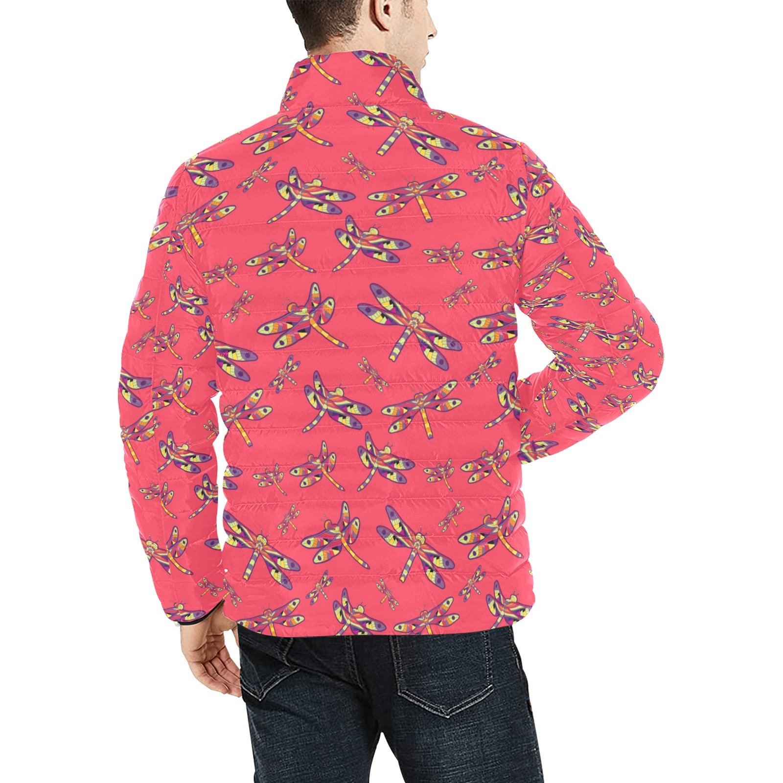 The Gathering Men's Stand Collar Padded Jacket (Model H41) Men's Stand Collar Padded Jacket (H41) e-joyer