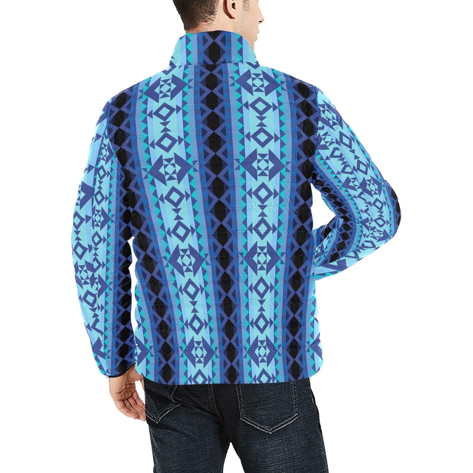 Tipi Men's Stand Collar Padded Jacket (Model H41) Men's Stand Collar Padded Jacket (H41) e-joyer