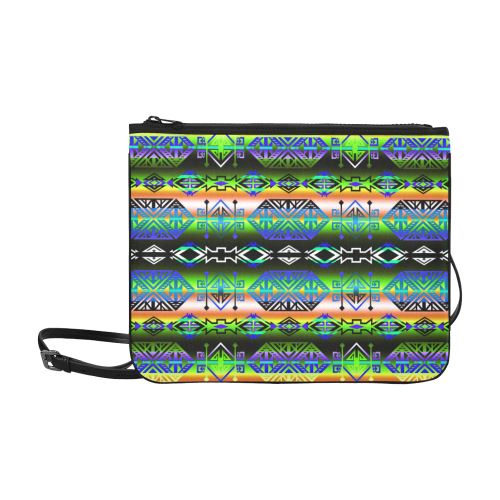Trade Route East Slim Clutch Bag (Model 1668) Slim Clutch Bags (1668) e-joyer