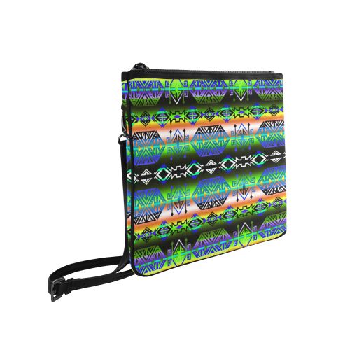 Trade Route East Slim Clutch Bag (Model 1668) Slim Clutch Bags (1668) e-joyer