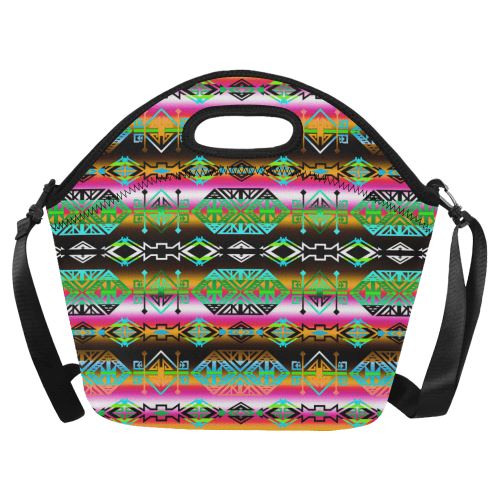 Trade Route North Neoprene Lunch Bag/Large (Model 1669) Neoprene Lunch Bag/Large (1669) e-joyer