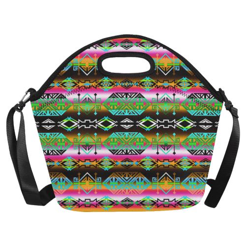 Trade Route North Neoprene Lunch Bag/Large (Model 1669) Neoprene Lunch Bag/Large (1669) e-joyer