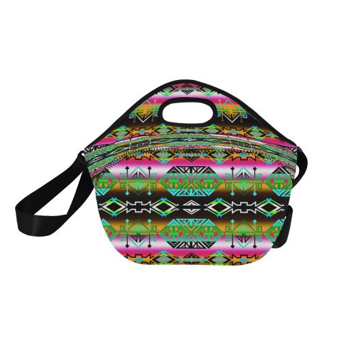 Trade Route North Neoprene Lunch Bag/Large (Model 1669) Neoprene Lunch Bag/Large (1669) e-joyer