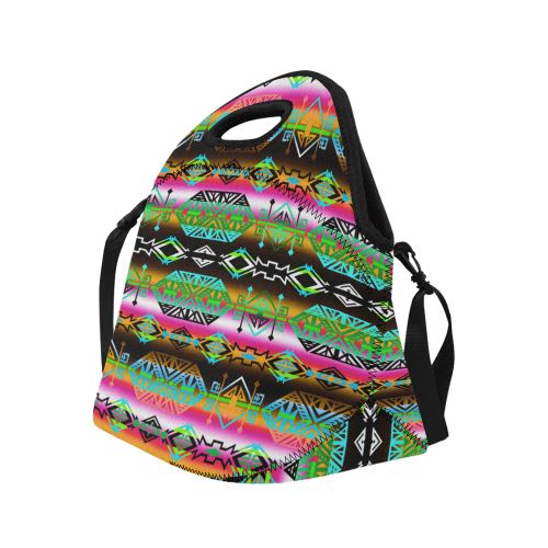 Trade Route North Neoprene Lunch Bag/Large (Model 1669) Neoprene Lunch Bag/Large (1669) e-joyer