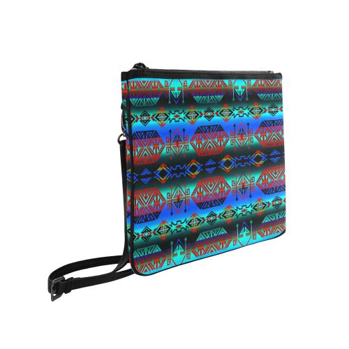 Trade Route Plains Slim Clutch Bag (Model 1668) Slim Clutch Bags (1668) e-joyer