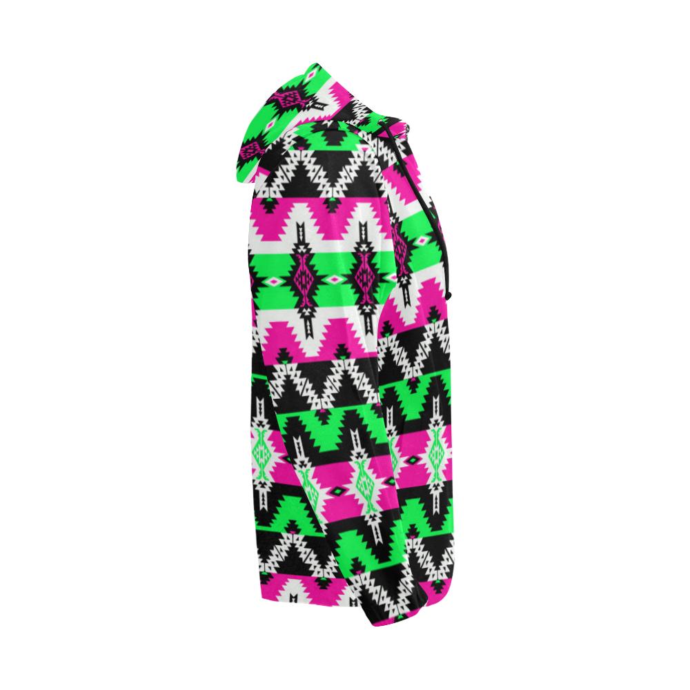 Two Spirit Ceremony All Over Print Full Zip Hoodie for Men (Model H14) All Over Print Full Zip Hoodie for Men (H14) e-joyer