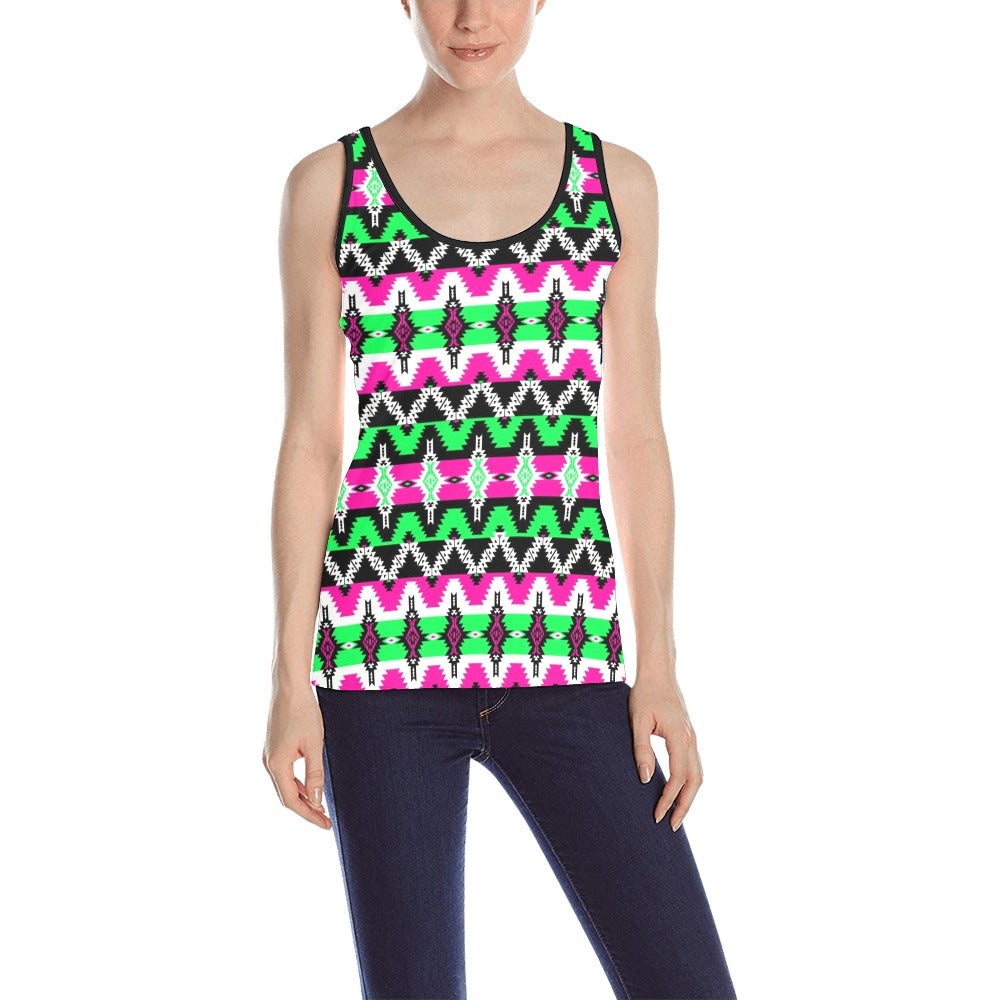 Two Spirit Ceremony All Over Print Tank Top for Women (Model T43) All Over Print Tank Top for Women (T43) e-joyer
