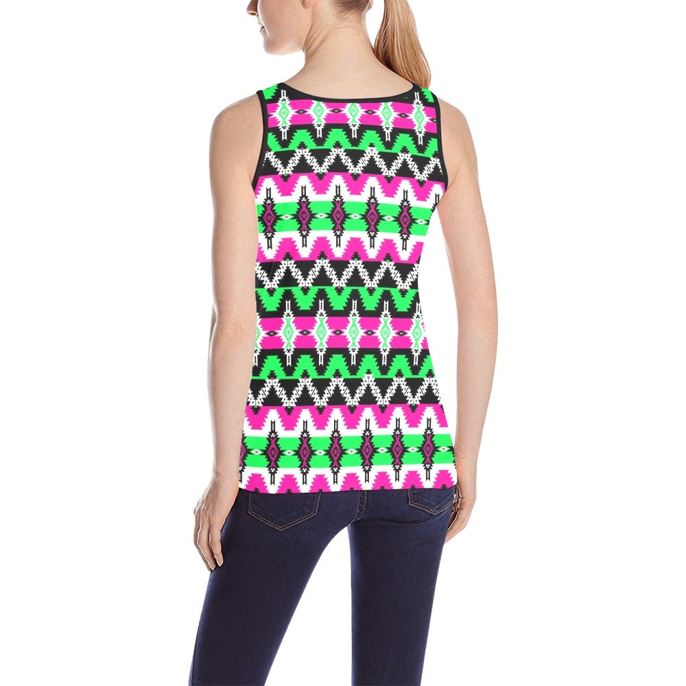 Two Spirit Ceremony All Over Print Tank Top for Women (Model T43) All Over Print Tank Top for Women (T43) e-joyer